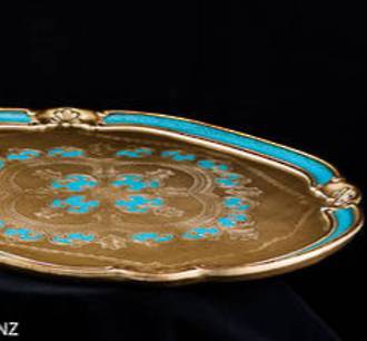 Large Florentine Oval Serving Tray