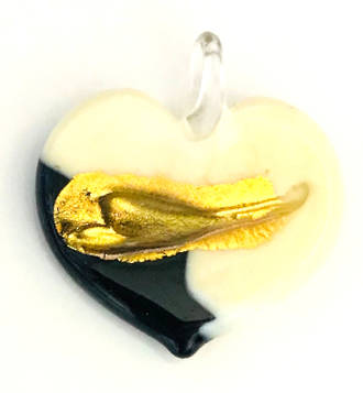 Murano Glass Heart Pendant 5