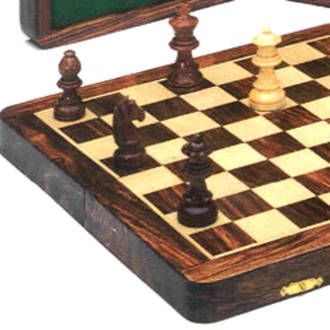 Wooden Folding Magnetic Chess-Checkers Set 300 x 300