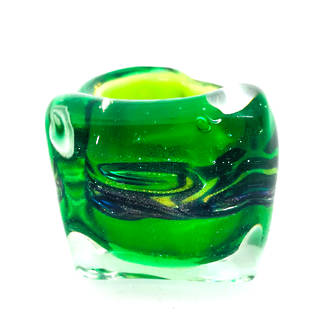 Murano Glass Millefiori Ring Martina Green