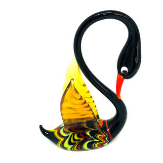 Murano Glass Ornament Swan 2