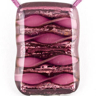 Murano Glass Pendant Giudecca Pink 6