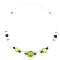 Murano Glass Bead choker - Green