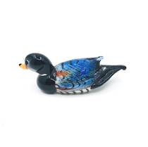 Murano Glass Duck (silver foil)