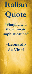 Leonardo was a wise man!