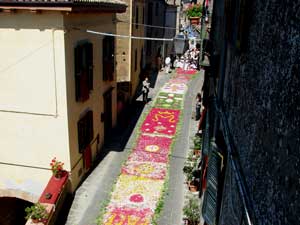 Amazing Italian Floral Festival in Lubriano, Umbria