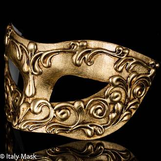 Masquerade Mask - Stucco Gold