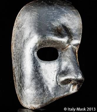 Masquerade Mask - Phantom (silver)