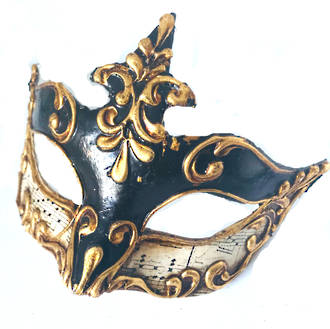 Masquerade Mask - Madam Music Black