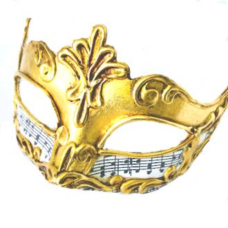 Masquerade Mask - Madam Music Gold