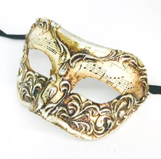 Masquerade Mask - Stucco Musica Silver