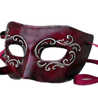 Masquerade Mask - Colombina Rosso