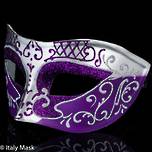 Masquerade Mask - Decor Silver-Purple