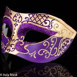 Masquerade Mask - Decor Gold-Purple