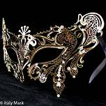Metal Filigree Masquerade Mask - Splendida (gold)