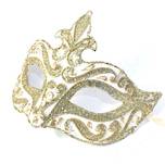 Masquerade Mask - Vin Star Gold White