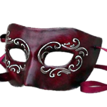 Masquerade Mask - Colombina Rosso