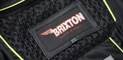 brixton logo on jacket