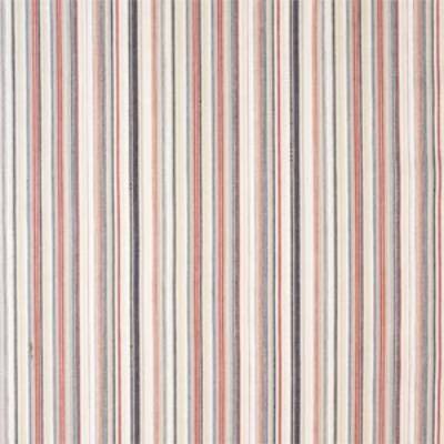 Fabric Swatch Vintage Retro Navy and Red French Stripe Fabric