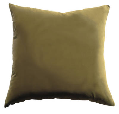 Gorgi Oversized Velvet Cushion in Moss with Linen Backing