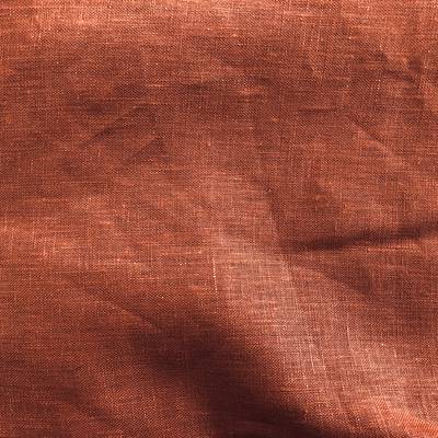 Pair of 100% Linen Oxford Pillowcases in Sienna