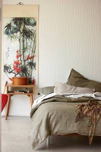 Pair of Gorgi Ikebana Collection Bark Linen Lodge Sized Pillowcases