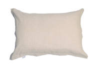 Pair of Old World Gorgi Natural Linen Cotton Oxford Pillowcases