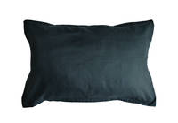 Pair of 100% Linen Oxford Pillowcases in Anthracite Charcoal