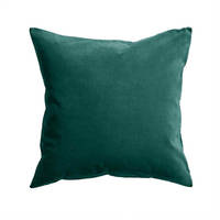 Gorgi Oversized Velvet Cushion in Emerald with Linen Backing