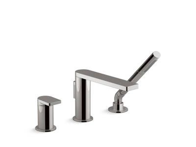 Composed 3TH Bath Filler and Hand Shower - Titanium