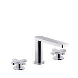 Composed 3TH Basin Set with Cross Handles Polished Chrome