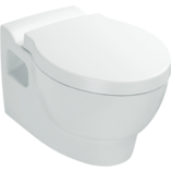 Ove Wall Hung Toilet with oval flush button