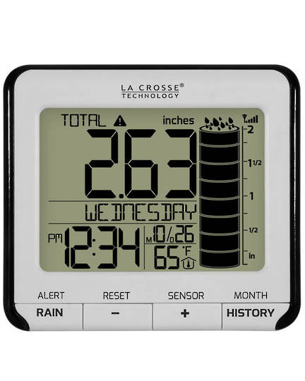 724-2310-11 Digital Rain Gauge with Indoor Temperature Base Station