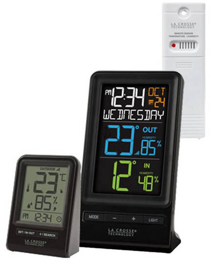 La Crosse 308-1415TH and 308-1409TH Wireless Weather Station Combo