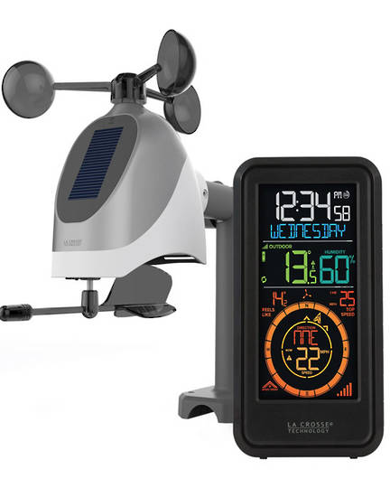 S81120V2 Wireless Weather Station with Temperature, Wind and Humidity