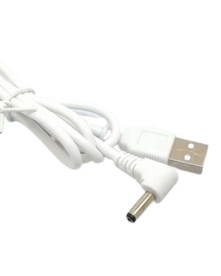 USB Plug to 3mm DC Plug 1.8m White Power Cable Lead