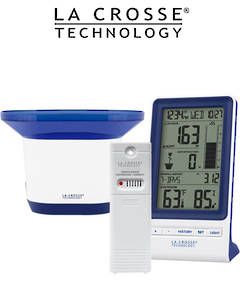 724-1415BL Digital Rain Gauge with Temperature and Humidity