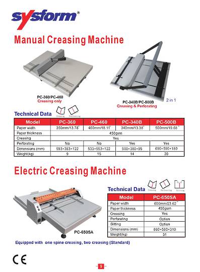 Text perforating machine