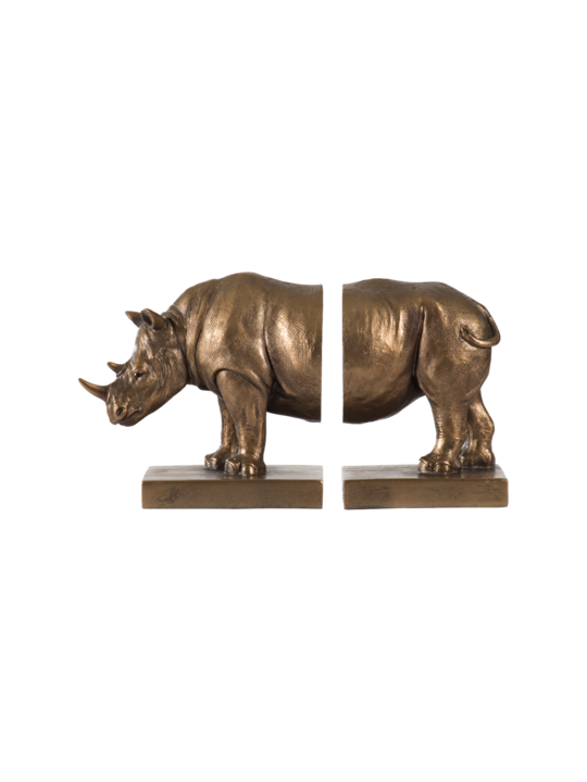 SET/2 RHINO BOOKENDS