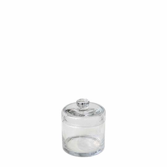 CONDIMENT GLASS HOLDER WITH LID SML