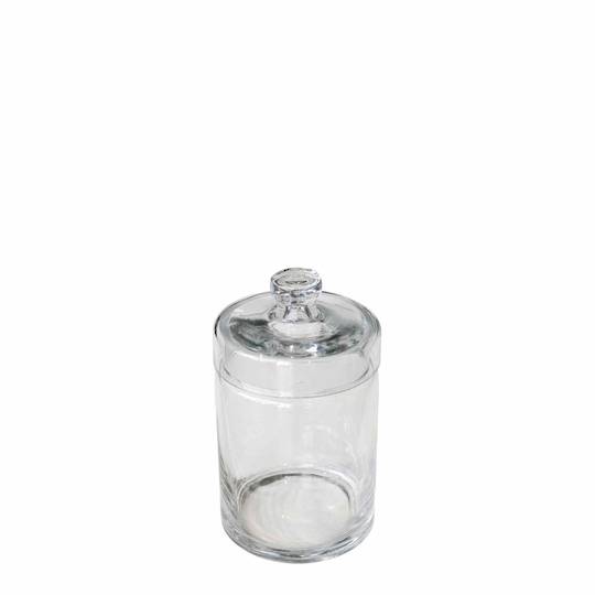 CONDIMENT GLASS HOLDER WITH LID MED