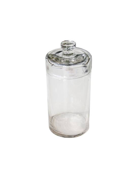 CONDIMENT GLASS HOLDER WITH LID LGE