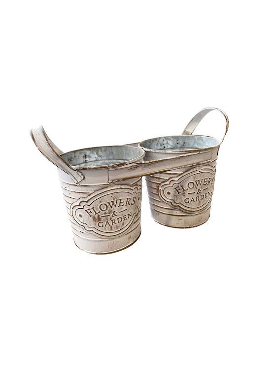FLOWER & GARDEN SET/2 POTS