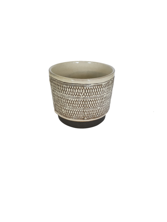 GEOMETRIC TRIBAL PLANTER SMALL