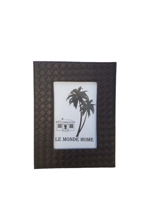 *BROWN PLAITED PHOTO FRAME