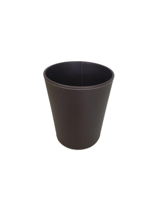 DK BROWN SMOOTH FINISH RUBBISH BIN