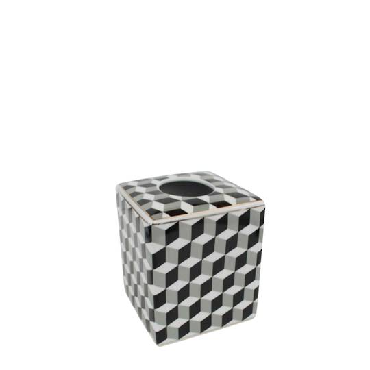 ABSTRACT 3D DESIGN SQUARE TISSUE BOX