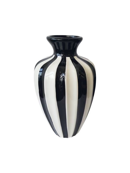 LUXE BOLD STRIPED VASE