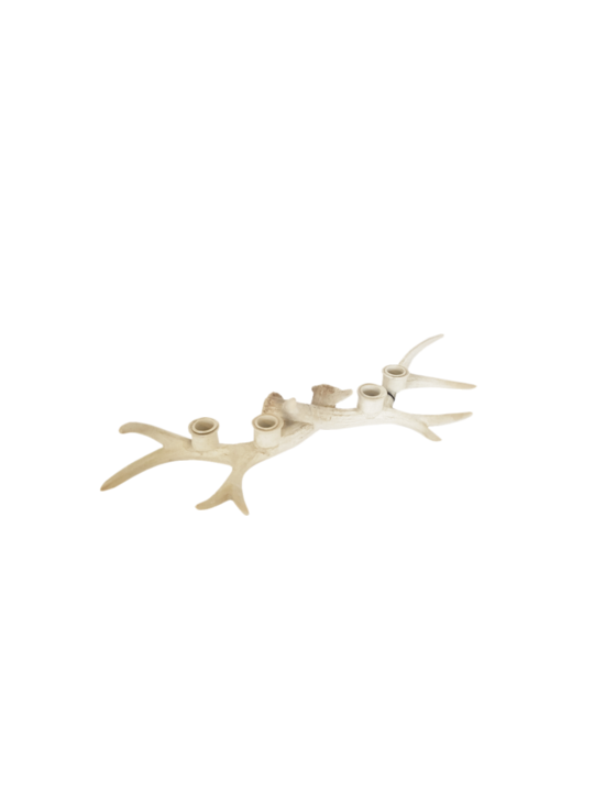 *RESIN ANTLER WITH FOUR CANDLE HOLDER - MIN 2