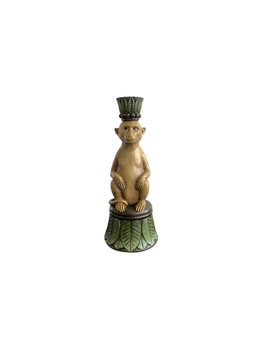 PLANTATION MONKEY CANDLE HOLDER